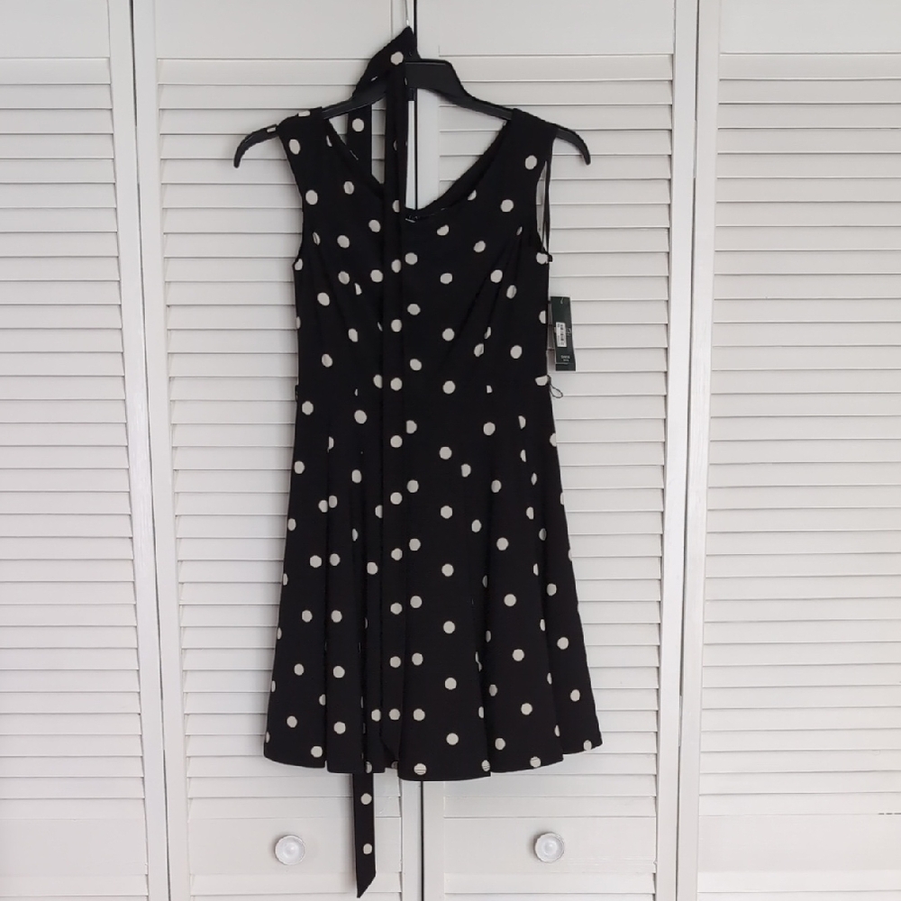 Ralph Lauren Black and White Polkadots